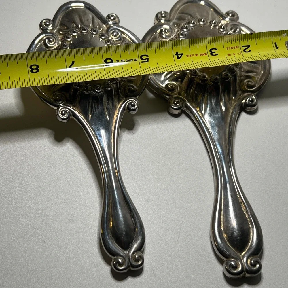 Antique‎ matching Brush And Hand Mirror International Silver Vanity 2 Piece Set